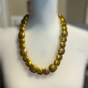 NWOT  Vera Wang Lavender Label Golden Sequins Collar Necklace